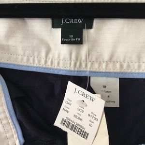 J Crew navy pinstripe pants-NWT